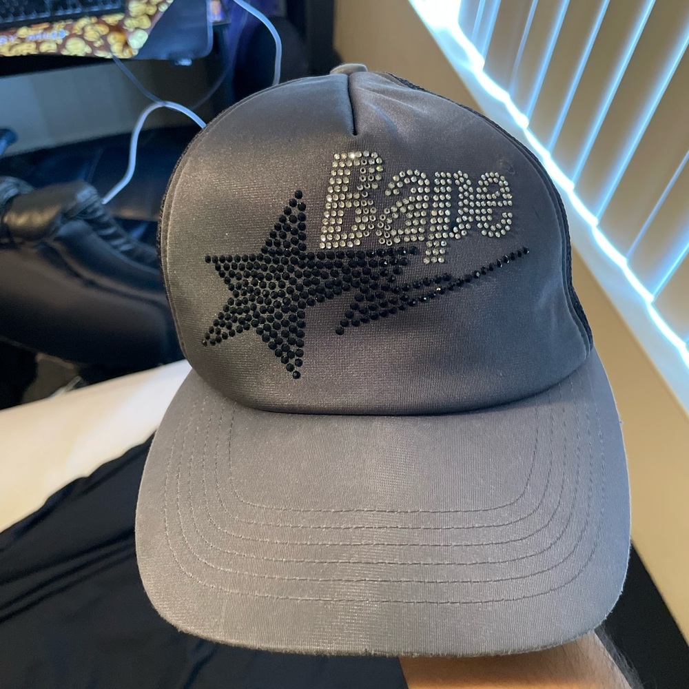 Bapesta nigo era 03 Swarovski trucker hat rare